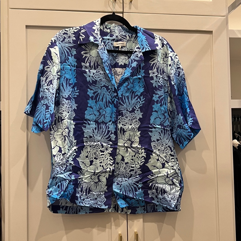 Sandro Papeete twill shirt NWT